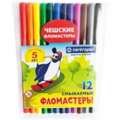фломастеры "Пингвины" 12цв. Centropen 7790/12