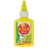 Клей ПВА-м 25гр. ЛУЧ (жёлтый тюбик) 20С1350-08