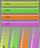 Линейка пластик 16см.цв.Neon СТАММ 
