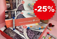 Скидка 25% на наборы сухой пастели "Сонет"